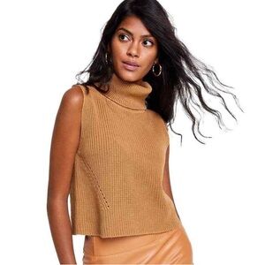 French Connection Mozart Top in Camel Tan